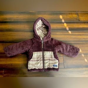 Patagonia Fleece Lined Brown Reversible Jacket (9-12M)
